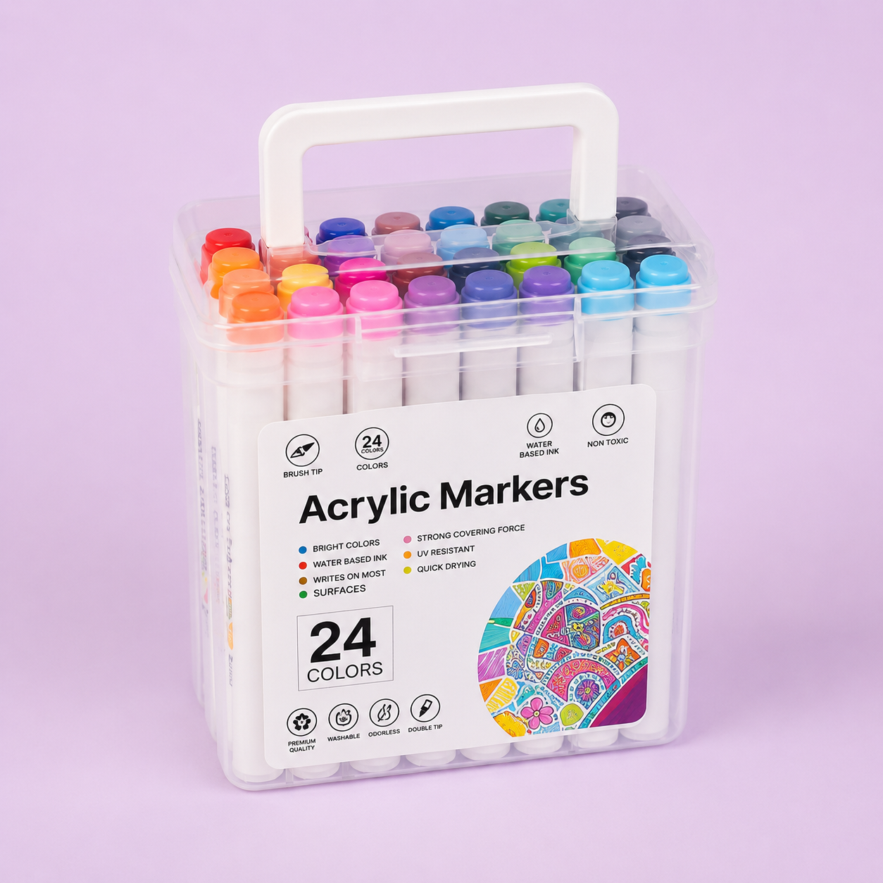24 Acrylic Markers
