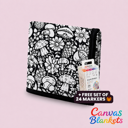 Floral Canvas Blanket