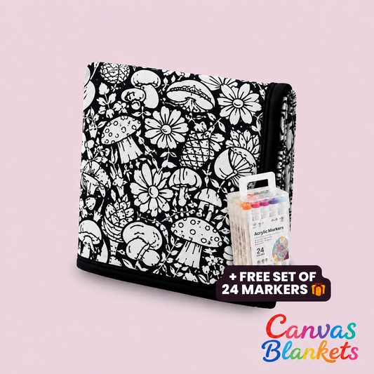 Floral Canvas Blanket
